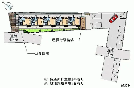 ★手数料０円★高座郡寒川町大曲　月極駐車場（LP）